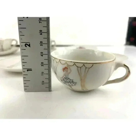 VTG Lot of 17 Child's Tea Set Japan Lady Ballerina Tea Set General IND NY - Picture 14 of 14